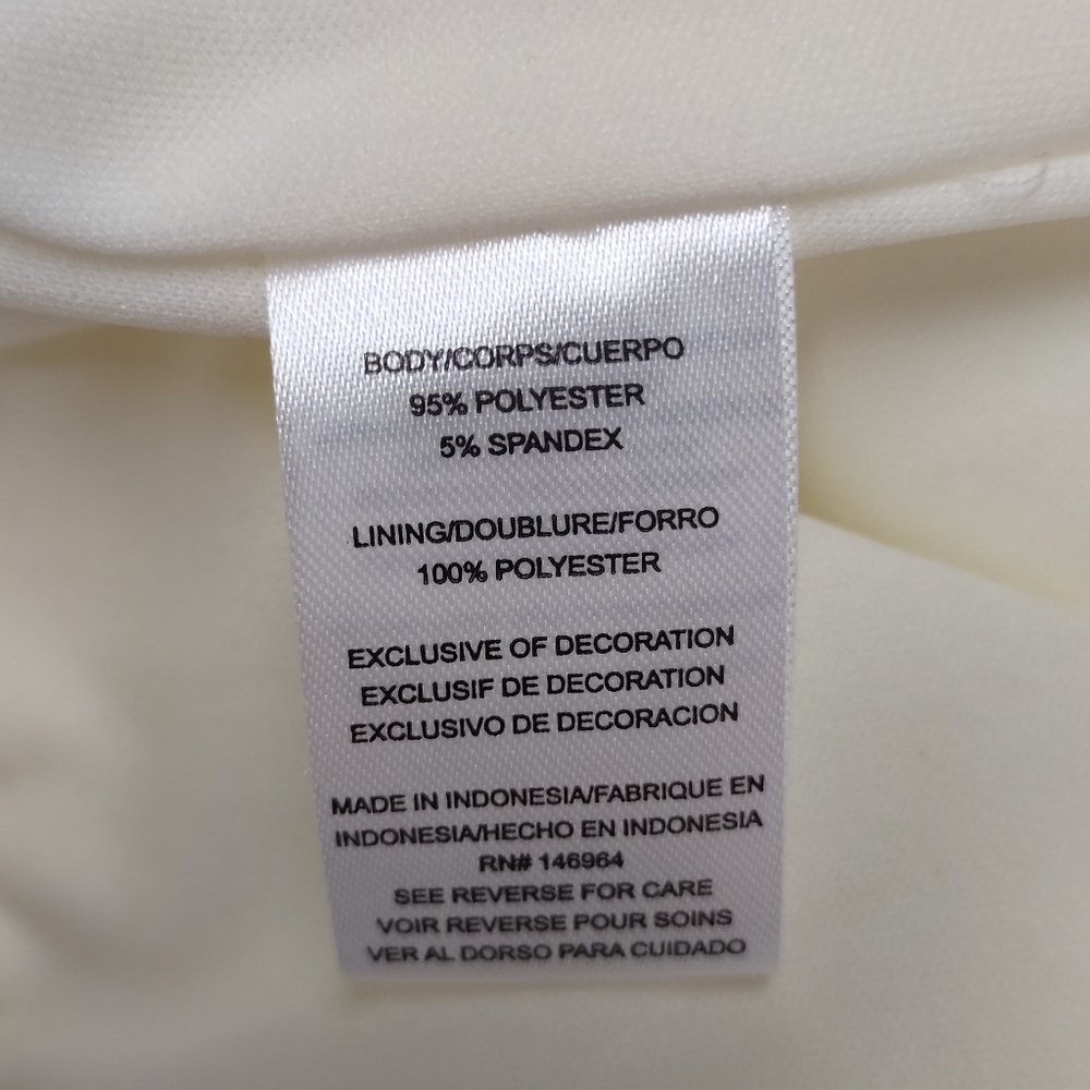 Donna Ricco White Sleeveless Dress - Picture 9 of 10